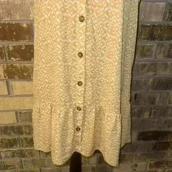 Yellow patterned lightweight mini dress - Picture 2 of 11